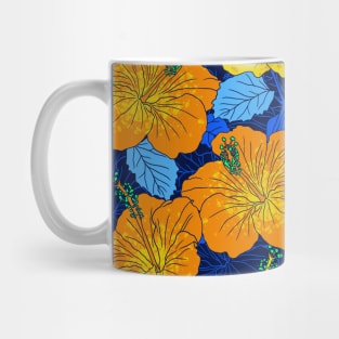 Yellow Summer Hibiscus Mug